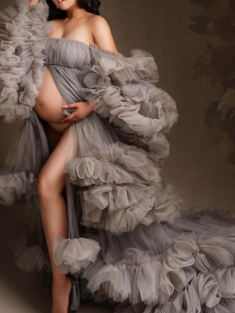 Tulle Maternity Dress Baby Shower Photography Maternity Wear