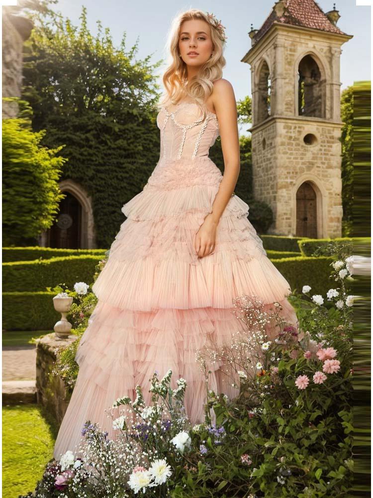 Semi-Formal Dress For Wedding Chain Corset Prom Dress Photo Shoot Dress