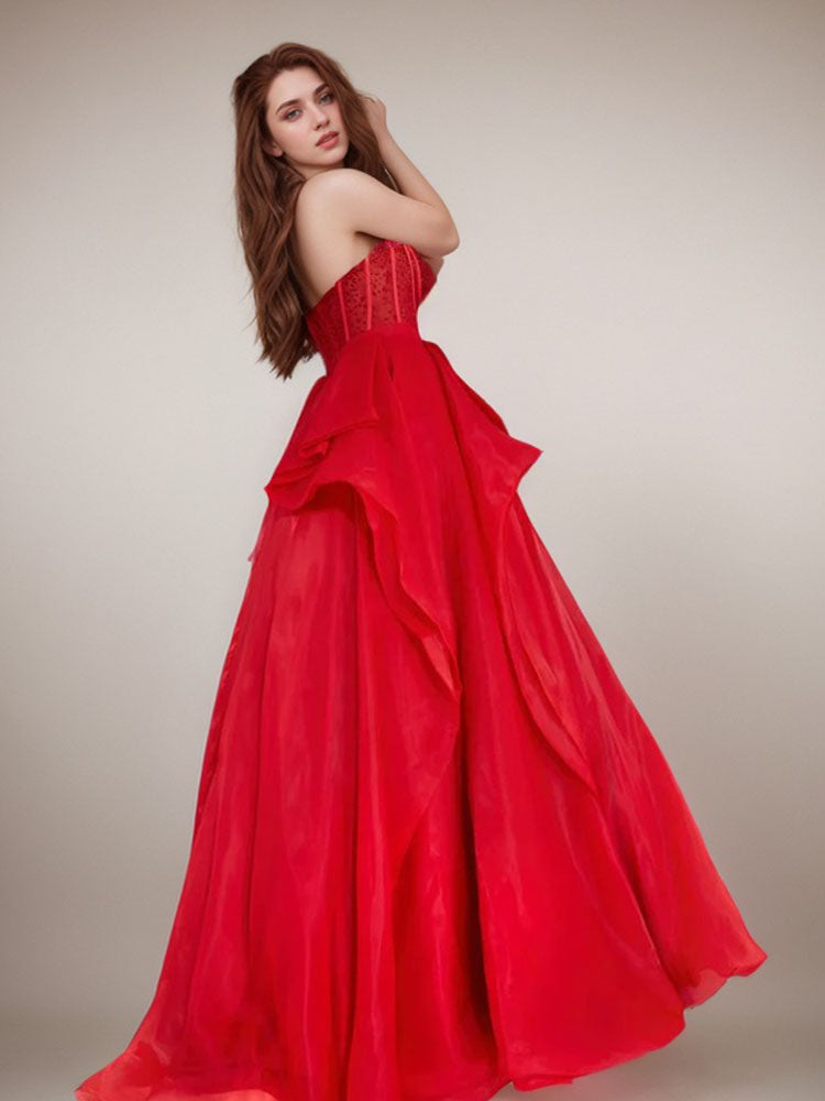 Ball Gown Gown Long Corset Dress Suitable For Photo Shoots