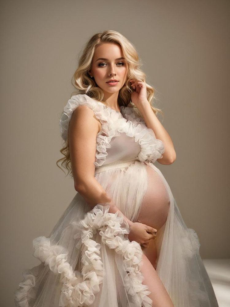 baby shower dresses tulle cloud dress maternity dress photo shoot dress