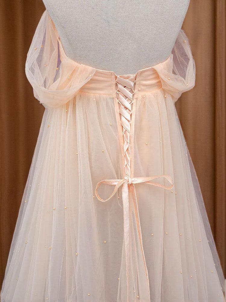 Pearl Maternity Dress Tulle Dress Baby Shower Gown Photography Props Outdoor