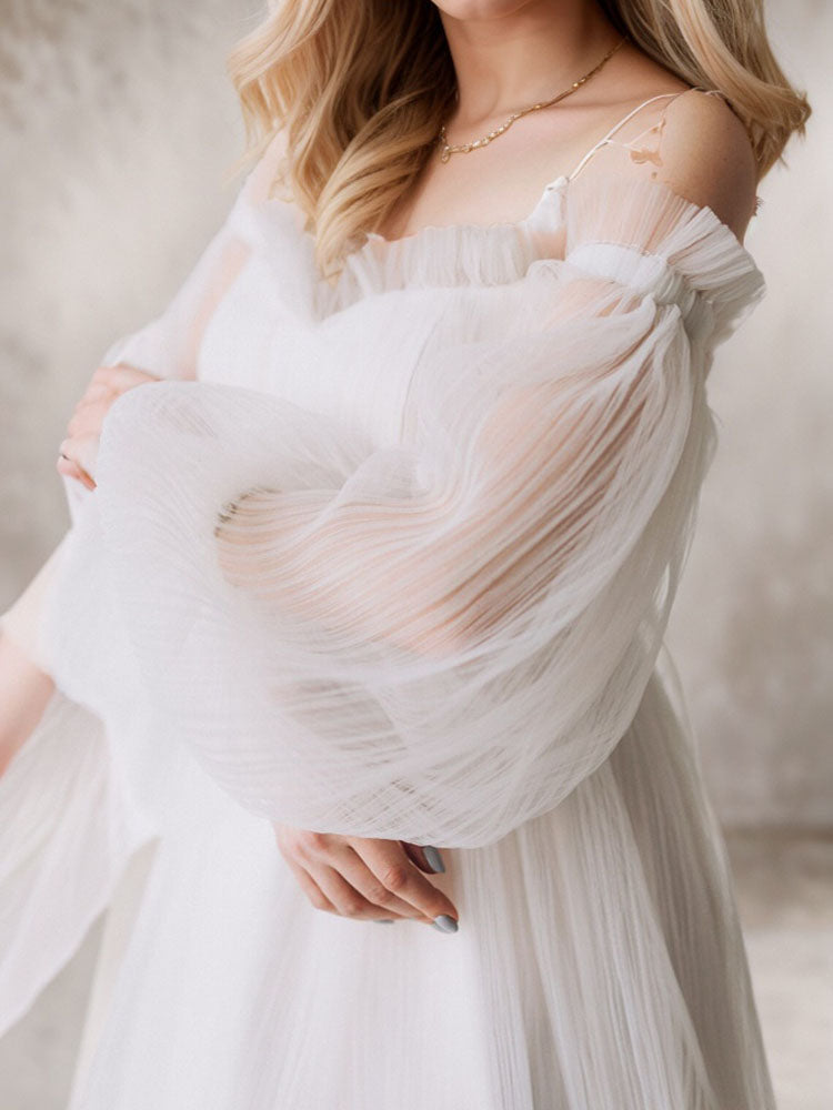 Maternity Dress Sale Tulle See-Through Maternity Photography Dress