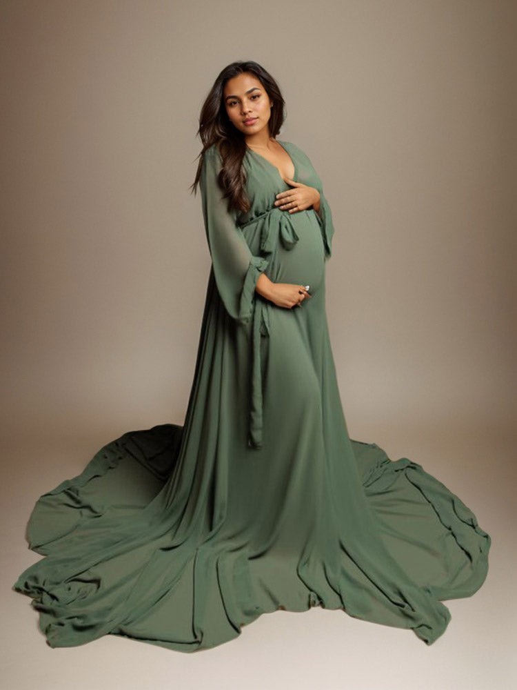 Chiffon Maternity Dress Maternity Boudoir Photography Robes