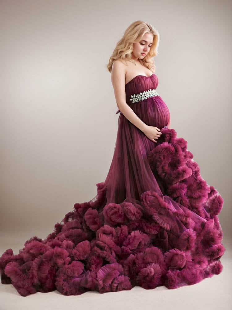 Maternity Dresses Evening Wear Elegant Party Wedding Dress Maternity Dress