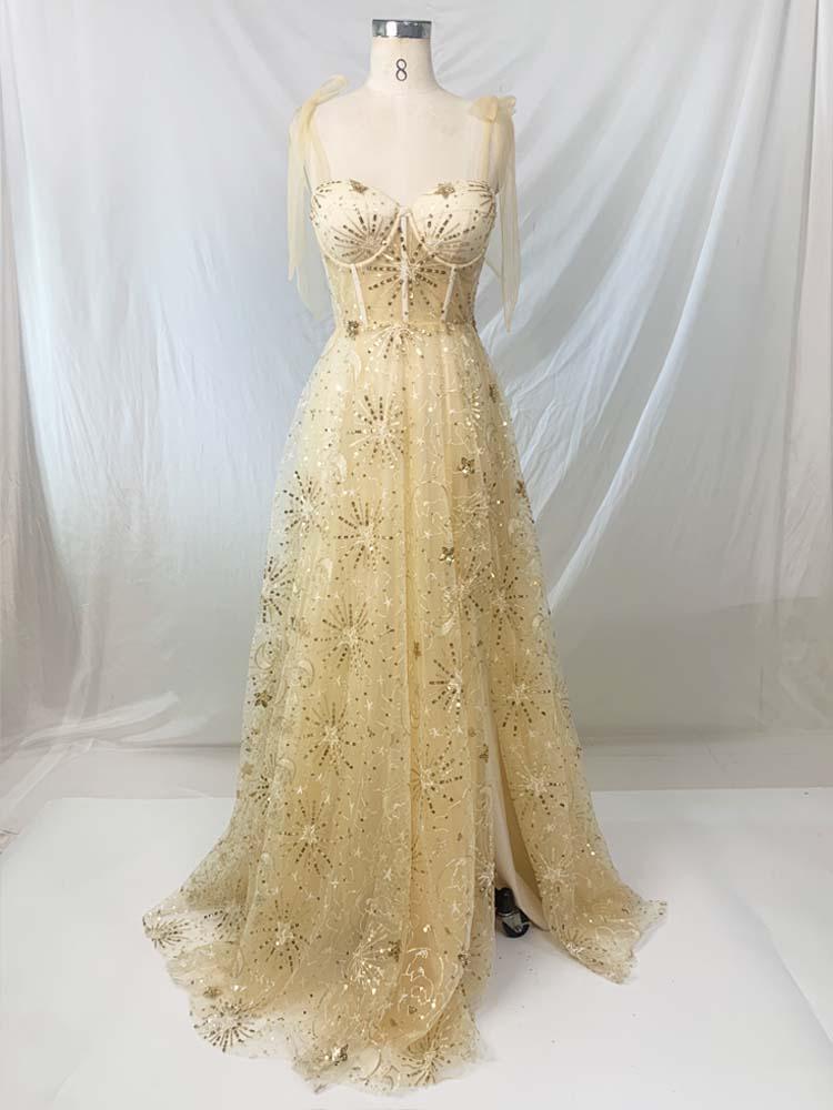 Sequin Dress For Women Champagne Ball Gown